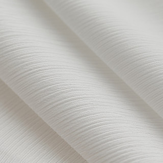 Pinstripes White Crushed Voile Sheer Curtain 8