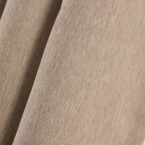 Gainsborough Light Brown Linen Style Curtain 2