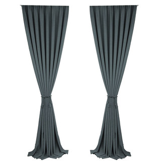 Pine Valley Haze Blue Blackout Curtain Drapes 4