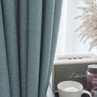 Pine Valley Haze Blue Blackout Curtain Drapes 7