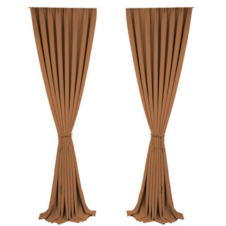 Pine Valley Terracotta Orange Blackout Curtain Drapes 5