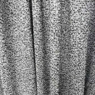 French Chic Black & White Heavy Semi Sheer Curtain 2