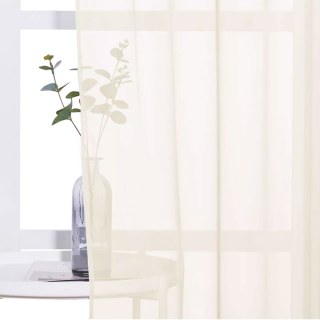 Laguna Outdoor Waterproof Cream Sheer Curtain 2