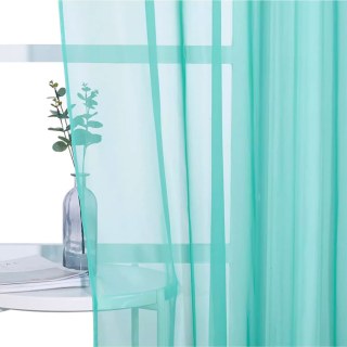 Laguna Outdoor Waterproof Mint Green Sheer Curtain 1