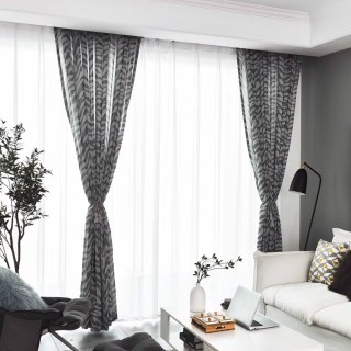 Zebra Black and White Animal Print Sheer Curtains 2