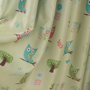 Owl Green Haze Curtain 4