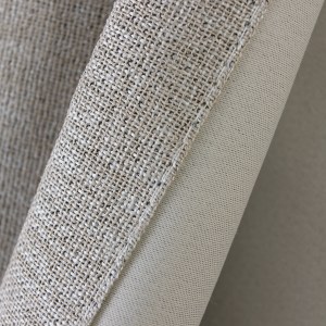 Regent Linen Style Light Grey Curtain 4