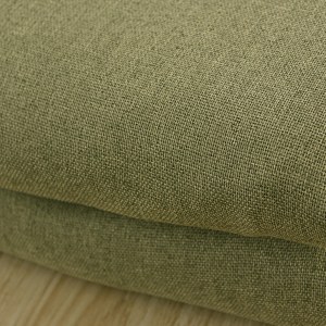 Regent Linen Style Olive Green Curtain 5