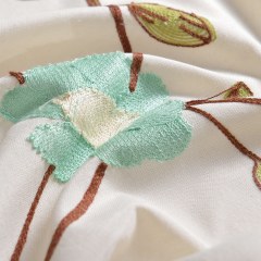 Floral Journey Sage Embroidered Curtain 5