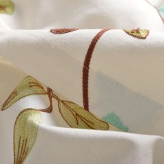 Floral Journey Sage Embroidered Curtain 7