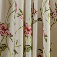 Fragrance Green Branch Embroidered Curtain 2