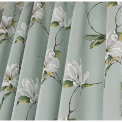 Morning Flower Mint Green Curtain 2