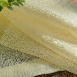 A Touch of Sunshine Lemon Yellow Semi Heavy Net Curtain