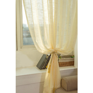 A Touch of Sunshine Lemon Yellow Semi Heavy Net Curtain 4