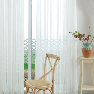 A Touch of Sunshine White Semi Heavy Net Curtain 7