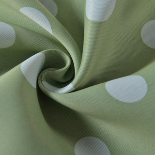 Classic Blackout Green Polka Dot Curtain 7