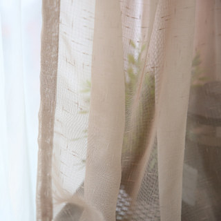 Notting Hill Mocha Luxury Sheer Curtain 5