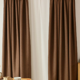 Serene Moment Dark Brown Curtain 1