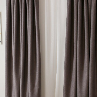 Serene Moment Dark Grey Colour Curtain 1