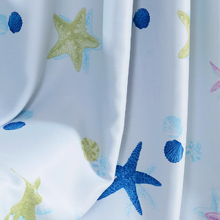 Starfish Baby Blue Curtain 9