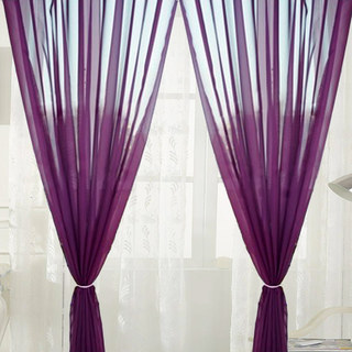 Smarties Purple Soft Sheer Curtain 3