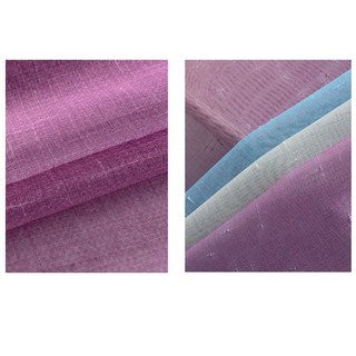 Sea Breeze Cocktail Sea Blue and Tropic Pink Striped Sheer Curtain 6