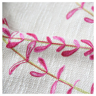 Spring Lupins Pink and Cream Floral curtains 4