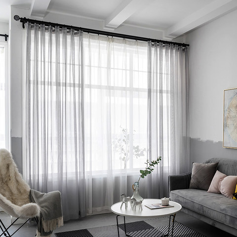 Grey outlet sheer panels