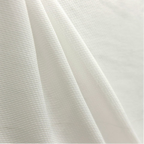 Mermaid Fish Net Textured White Semi Sheer Curtain 1