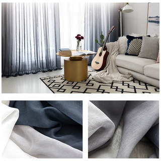 The Perfect Blend Ombre Dark Grey Sheer Curtain 4