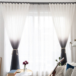 The Perfect Blend Ombre Dark Grey Sheer Curtain 3