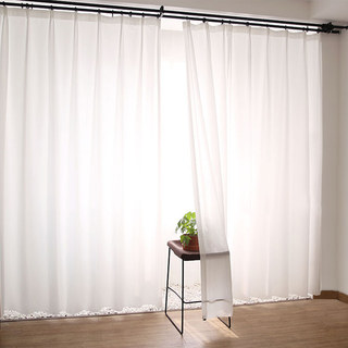 Rolling Hills Art Deco White Jacquard Sheer Curtain 8