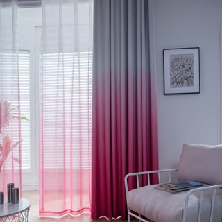 The Perfect Blend Ombre Pink Curtain 2