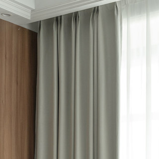 Herringbone Beige 100% Blackout Curtain 7