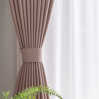 Herringbone Blush Pink 100% Blackout Curtain 6