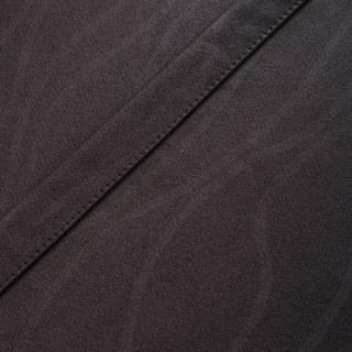 Rippled Waves Superthick Dark Grey 100% Blackout Curtain