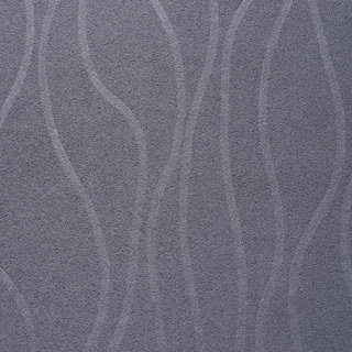 Rippled Waves Superthick Light Grey 100% Blackout Curtain