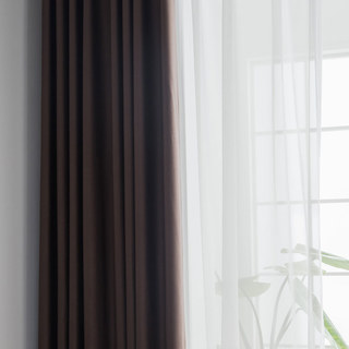 Superthick Coffee Brown 100% Blackout Curtain 11