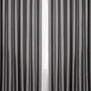 Metallic Silky Rippled Wave Charcoal Grey Blackout Curtain 5