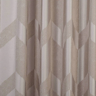 Great Gatsby Luxury Art Deco Champagne Chevron Curtain 4