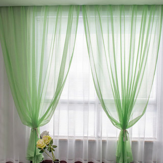 Luxe Lime Green Sheer Curtain 5