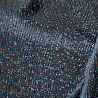 Metallic Fantasy Subtle Textured Striped Sparkling Shimmering Midnight Navy Blue Curtain 5