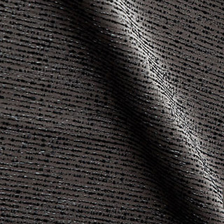 Metallic Fantasy Subtle Textured Striped Sparkling Shimmering Off Black Charcoal Curtain