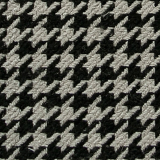 Houndstooth Patterned Black and White Blackout Curtain 6