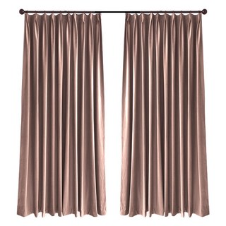 Premium Dusky Pink Velvet Curtain 5