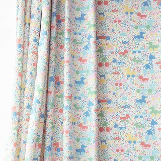 Bouncy House Dotted Animals Multi Colour Print Curtain 2