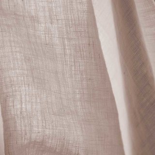 Wabi Sabi Pure Flax Linen Dusky Pink Heavy Semi Sheer Curtain 5