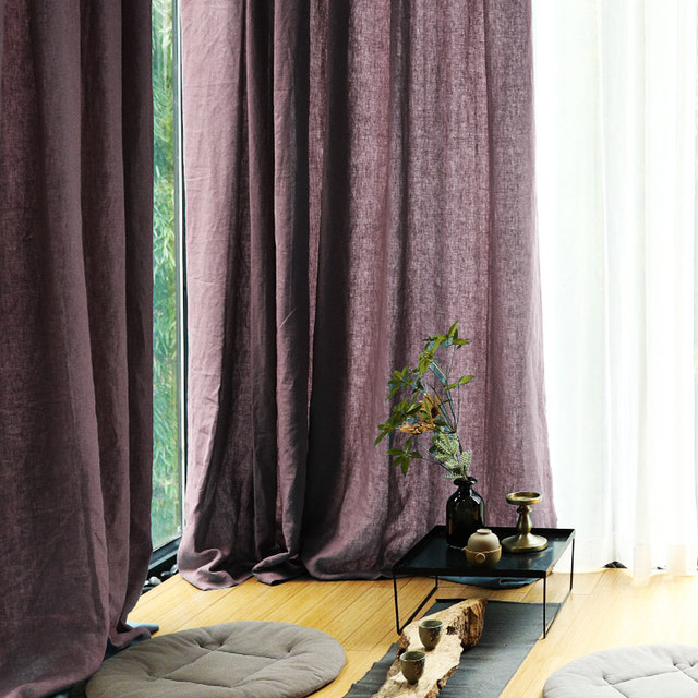 Bagaille CURTAIN ☆ CANVAS PLUM Bagaille CURTAIN ☆ CANVAS PLUM