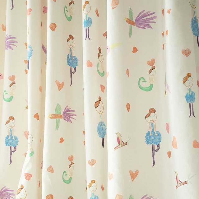 Dancing With The Mermaids Print Curtain 1