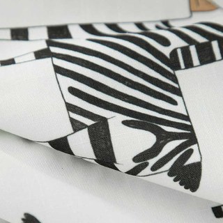 Zebra Black and White Print Curtain 5